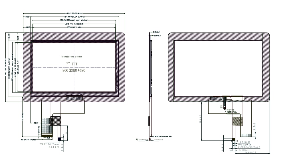 Mechanical Drawing - 4D LCD 7